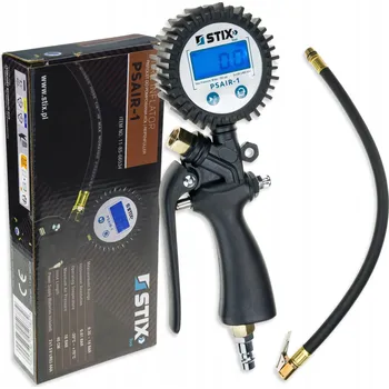 Příslušenství ke kompresoru Pistole na huštění pneumatik s elektronickým manometrem PSAIR-1 18 BAR - Stix