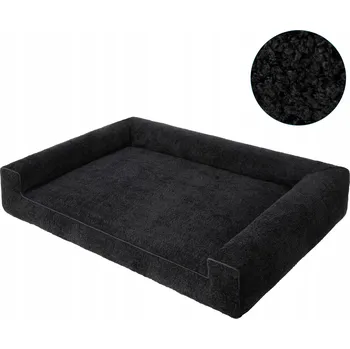 Pelíšek pro psa Pelíšek Pohovka Kotec střední potah pro psa XL 100x65 cm Černá Boucle