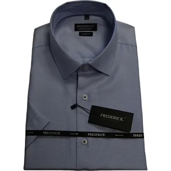 Pánská košile Pánská košile s krátkým rukávem - střih SLIM - vzor F891 - 42