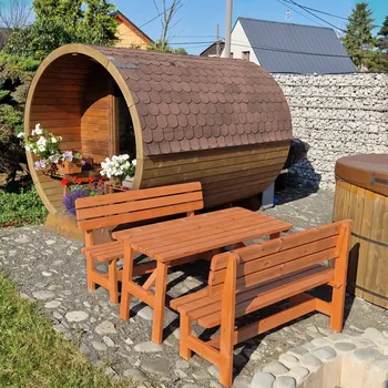 Zahradní sestava Set zahradního nábytku BOROVICE KLASIK 1 150cm