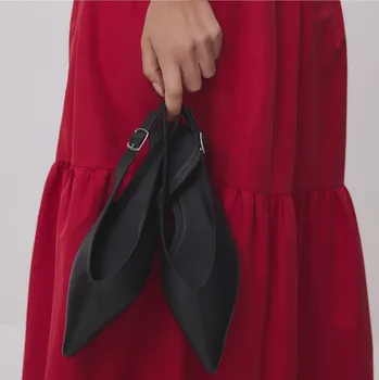 Dámské baleríny Reserved - Kožené baleríny - černý - 587CP-99X - 587CP-99X-39