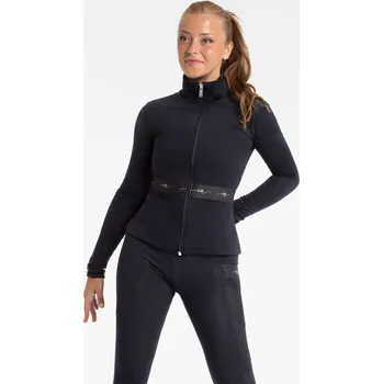 Dívčí svetr Intermezzo,Zateplená mikina 6597, černá 140-152