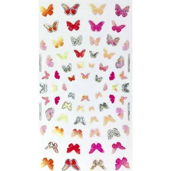 samolepka Samolepicí 5D Samolepky na nehty Motýli R139