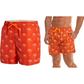 Pánské kraťasy Pánské plážové šortky Zagano červené M