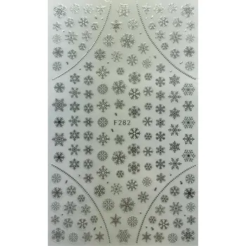 samolepka 3D vánoční Samolepky na nehty SNĚHOVÉ VLOČKY E230