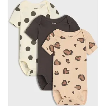 Sinsay - Sada 3 body - krémová - 864EG-01X - 864EG-01X-86