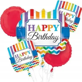 Balónek Kytice fóliových balónků k 5. narozeninám ks