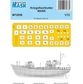 Plastikový model 1/72 Mask for Kriegsfischkutter (SP.NAVY)