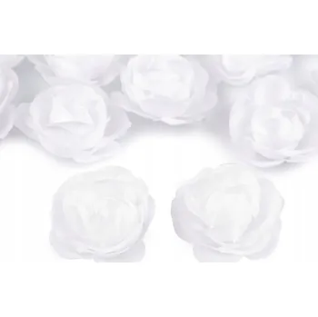 umělá květina Umělé květiny Kraftika bílé, 4 kusy