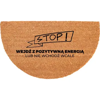 KOKOSOVÁ ROHOŽKA PROTIUKLUZOVÁ ODOLNÁ 40X70CM EKOLOGICKÁ PŮLKRUHOVÁ