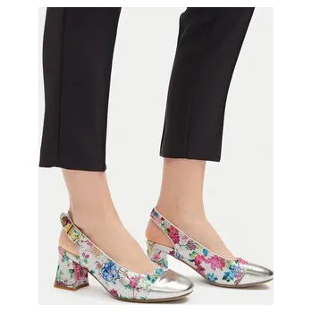 Dámské lodičky Sandály Laura Vita Hicmimo 09 Stříbrná 39