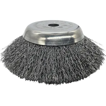 Ocelový drátěný kartáč na plevel do křovinořezu o průměru 210 mm s dírou o průměru 20 mm