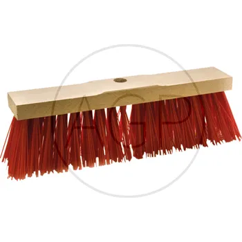 Silniční koště pro dvůr a stáj Elaston 40 cm bez násady červené