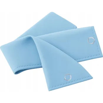 Obraz Světle modrá šerpa na závěsy 8x140 cm elegantní doplněk interiéru HOLD