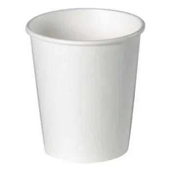 Jednorázové nádobí Papírové kelímky bílé 180 ml, 100 ks