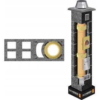 Komín Keramický komín systémový komínový systém 160 mm, 11 m