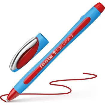Gelové pero Schneider Slider Memo XB, červená náplň