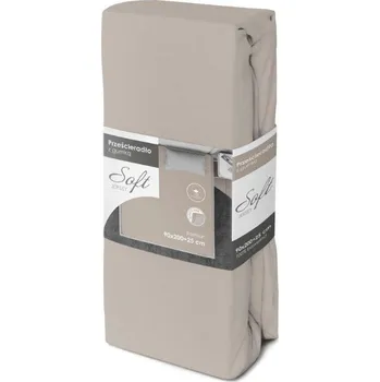 Prostěradlo Jersey prostěradlo SOFT 200x90 cm + 25cm - šedé
