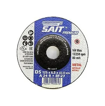 Brusný kotouč SAIT Brusný kotouč 125x6x22,23 DS A24R PREMIUM vypouklý