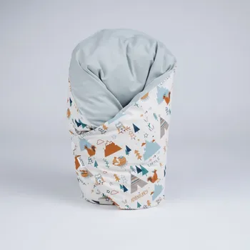 Zavinovačka Tulimese Péřová zavinovačka béžové teepee šedozelená VELIKOST ZAVINOVAČKY: VELIKOST 80X80 CM, VARIANTY PROVEDENÍ: ZAPÍNÁNÍ NA KNOFLÍKY