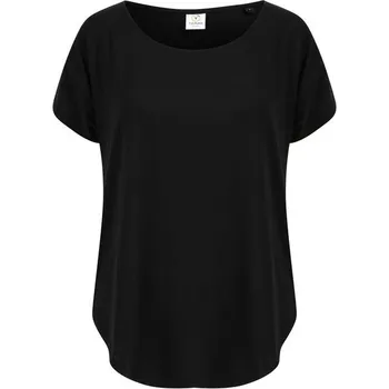 Dámské tričko Tombo Dámské sportovní tričko se spadlým ramenem - Černá | S