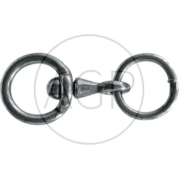 Obrtlík otočný s kroužkem pro řetězy, vazáky, vodítka, řemeny