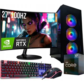 Stolní počítač HERNÍ SET I7 32GB RTX 2060S 8GB + MONITOR 27