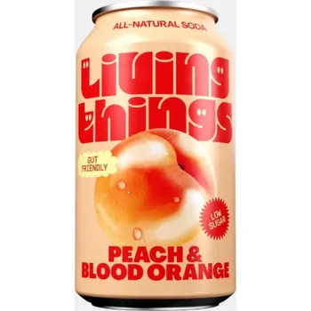 Limonáda Living Things Peach & Blood Orange