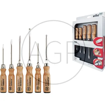 Ruční nářadí Sada šroubováků, ploché a křížové, 6 Ks