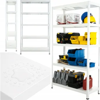 Dílenský regál Kovový regál Wamar-Sosenka 5 polic 180x100x40 cm, max. nosnost 130 kg