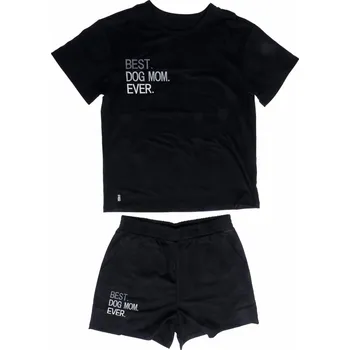 Obleček pro psa TIAKI Pet & Parent pyžamo v partnerském vzhledu černé S