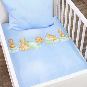 Povlečení Sada povlečení Alvi 80 x 80 cm modrá