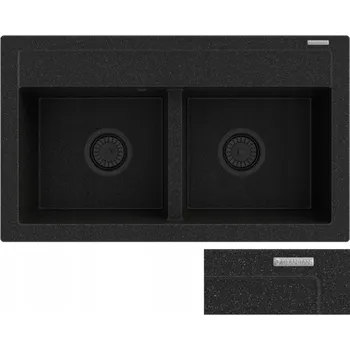 Granitový dřez Dvoukomorový granitový dřez Granitan DUET