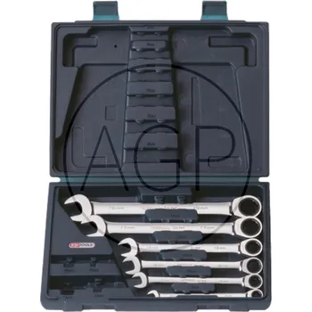 Klíč GEARplus® ráčnový očkový otevřený klíč-sada, 6-dílů., 8-19mm