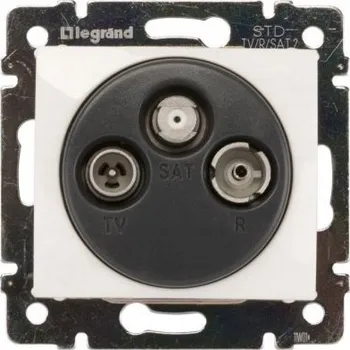 Elektrická zásuvka Anténní zásuvka nástěnná Legrand bílá