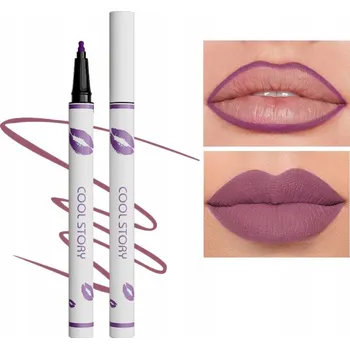 Rtěnka Matná tekutá konturovací tužka na rty - sytá a jemná - odstín #8