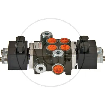 Rozvaděč Hydraulický rozvaděč 40 L 24V 2x dvoučinný (A-B uzavřený) elektricky ovládaný.