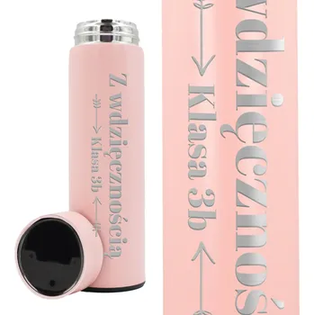 Termoska TERMOHRNEK Termoska Růžová s LED Displejem S Vděčností *KLASA*