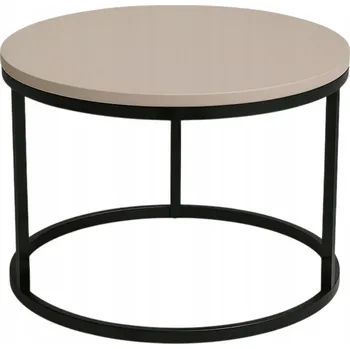 Konferenční stolek Konferenční stolek APM kulatý 60 x 60 x 49 cm černý, kašmír