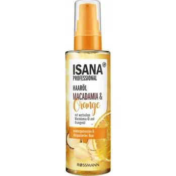 Vlasová regenerace Isana Makadamia a Pomeranč 100 ml olej na vlasy