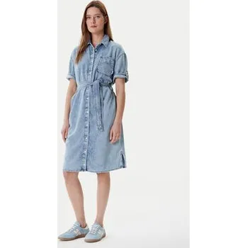 Dámské šaty Mustang Džínové šaty Camilla 1016564 Modrá Regular Fit 40