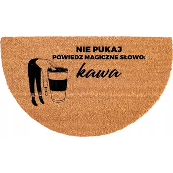 Rohožka ODOLNÁ PŮLKRUHOVÁ ROHOŽKA PROTI UKLOUZNUTÍ 40X70CM KOKOSOVÁ EKOLOGICKÁ