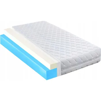 Matrace Matrace 160x200, elastická viskozitní pěna 6 cm H1 , 21 cm, termoplastická pěna
