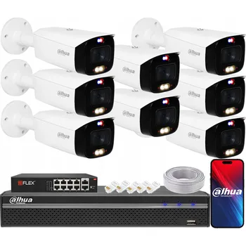 IP kamera Sada monitoringu DAHUA s 8 IP kamerami 8 Mpx IPC-HFW3849T1-AS-PV-S5 TiOC PoE