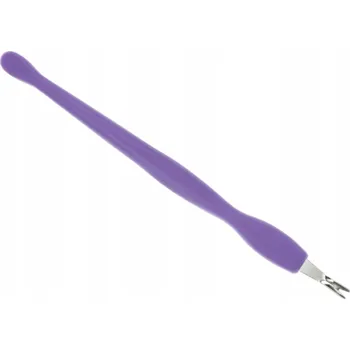 ŠKRABKA NA NEHTY, VYKRAJOVÁTKO NA KŮŽIČKU, OBOUSTRANNÉ, S KOPÝTKEM, FIALOVÝ