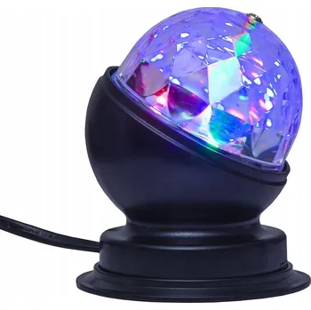 Lampička LED stolní lampa PARTY DISCO RGB 3W diskotéková černá