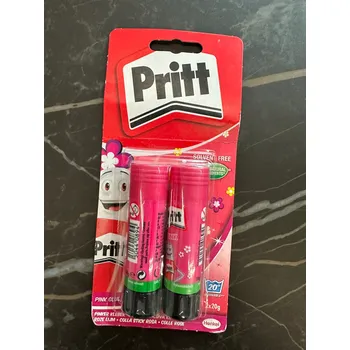 Kancelářské lepidlo PRITT Brokátové lepidlo v tyčince PINK 2x20g růžové
