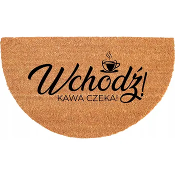 ODOLNÁ ROHOŽKA PROTI SKLUZU 40X70CM PŮLKRUHOVÁ EKOLOGICKÁ KOKOSOVÁ