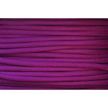 elektrický kabel Textilní kabel Fialový Světlý Fi6 opředený 2x0,75 a 3x0,75mm2, Počet vodičů v kabelu 2 vodiče v kabelu (2x0,75mm2)