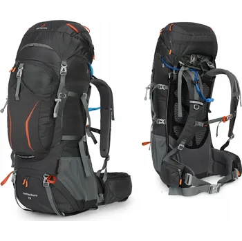 turistický batoh Batoh Bergson šedý 70 l se systémem H2O